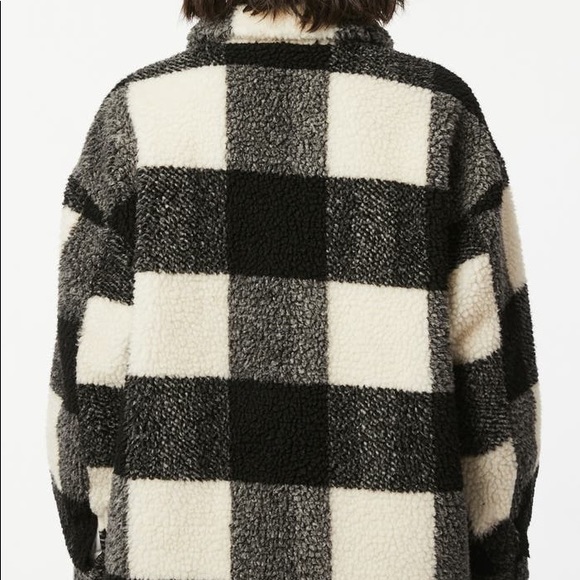 NWT- Bernardo Plaid Fleece Shirt Jacket. Size S - Picture 3 of 9